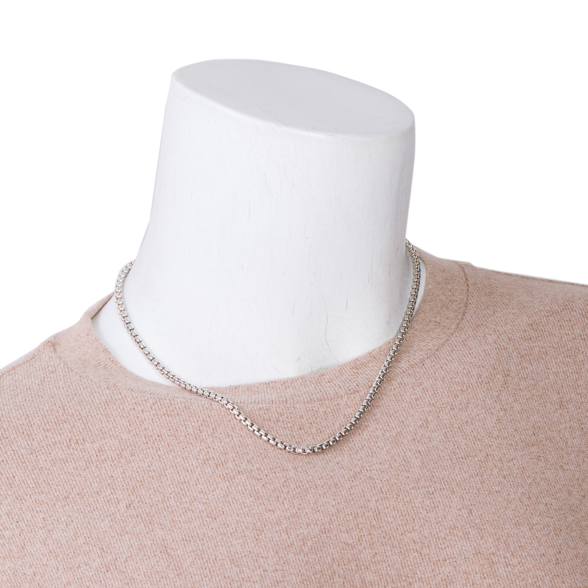 David Yurman Sterling Silver & 14k Yellow Gold 3.6 MM Box Chain Necklace, 18"