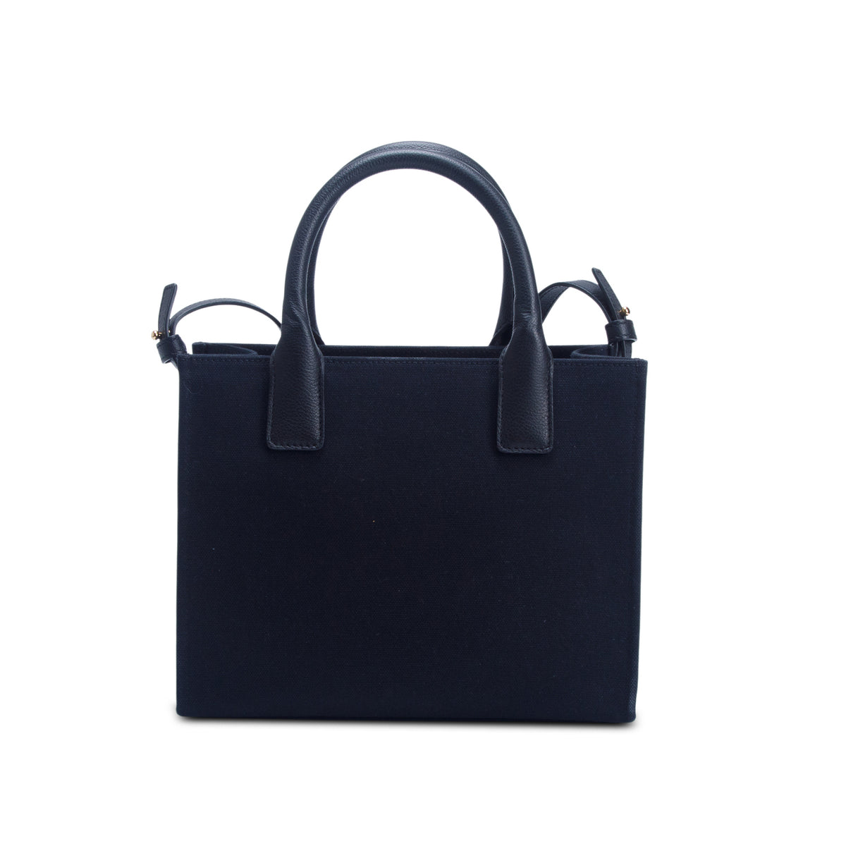 Versace Black Canvas La Medusa Mini Tote w/ Strap