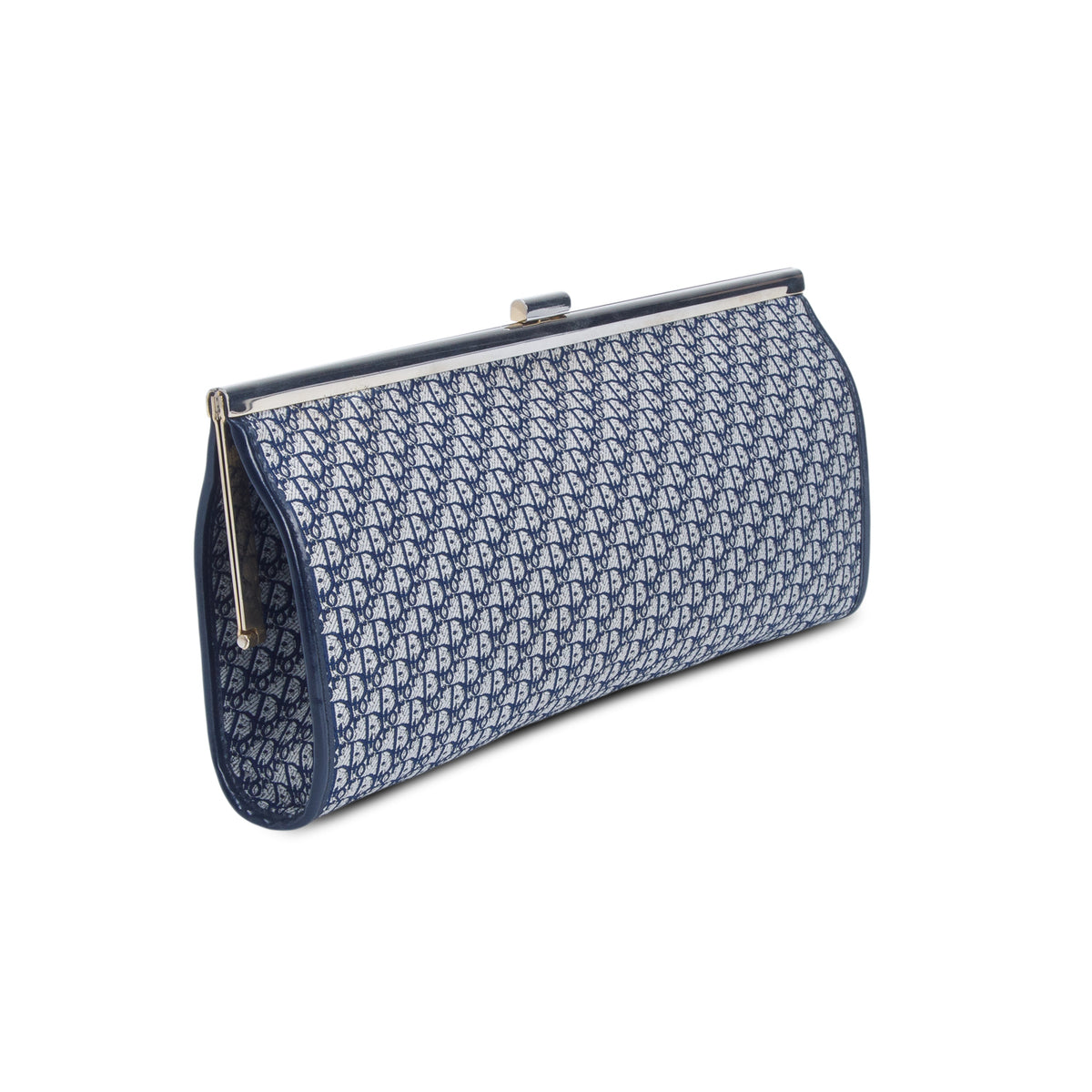 Christian Dior Vintage Monogram Trotter Canvas Clutch