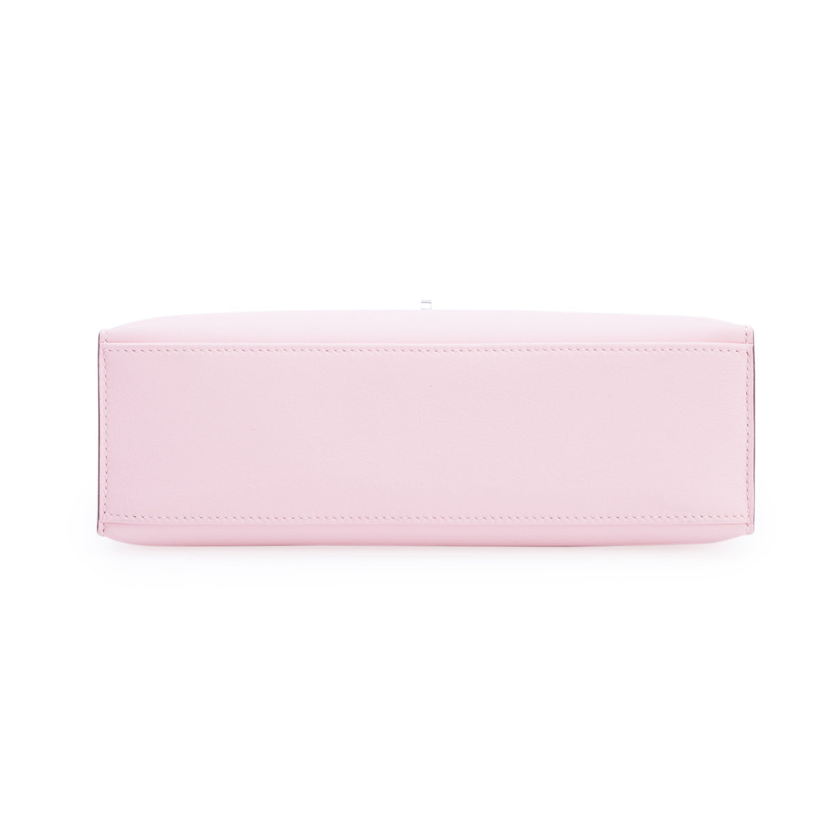 Hermes 2025 Rose Sakura Swift Leather Kelly Pochette Clutch w/ Box