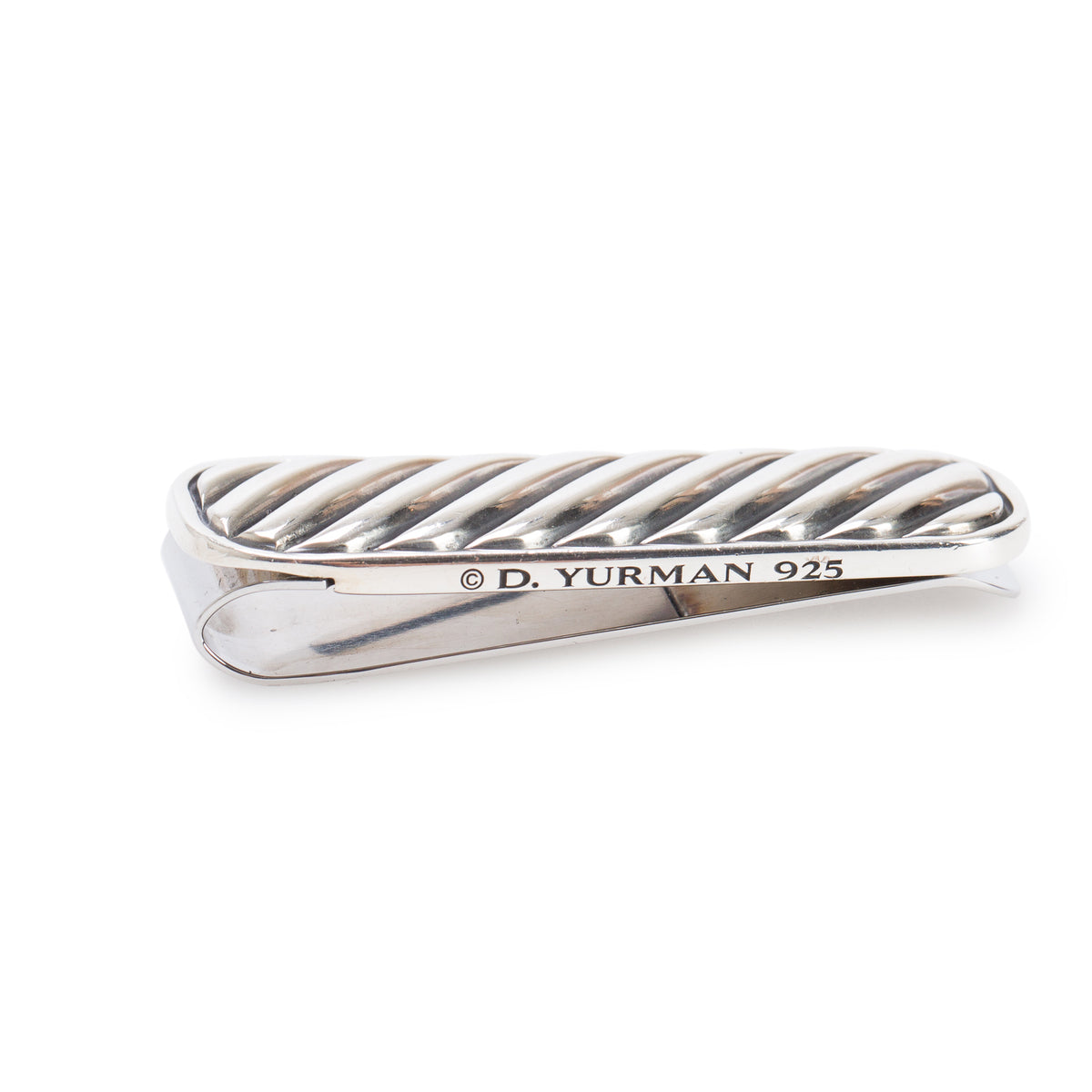 David Yurman Sterling Silver & Stainless Steel Cable Money Clip