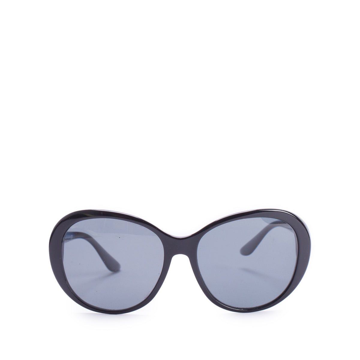 Versace Mod. 4324-B Black Acetate Crystal Greca Butterfly Sunglasses w/ Case