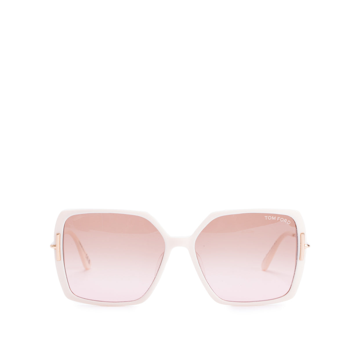 Tom Ford TF 1039 White Acetate Joanna Butterfly Sunglasses w/ Case