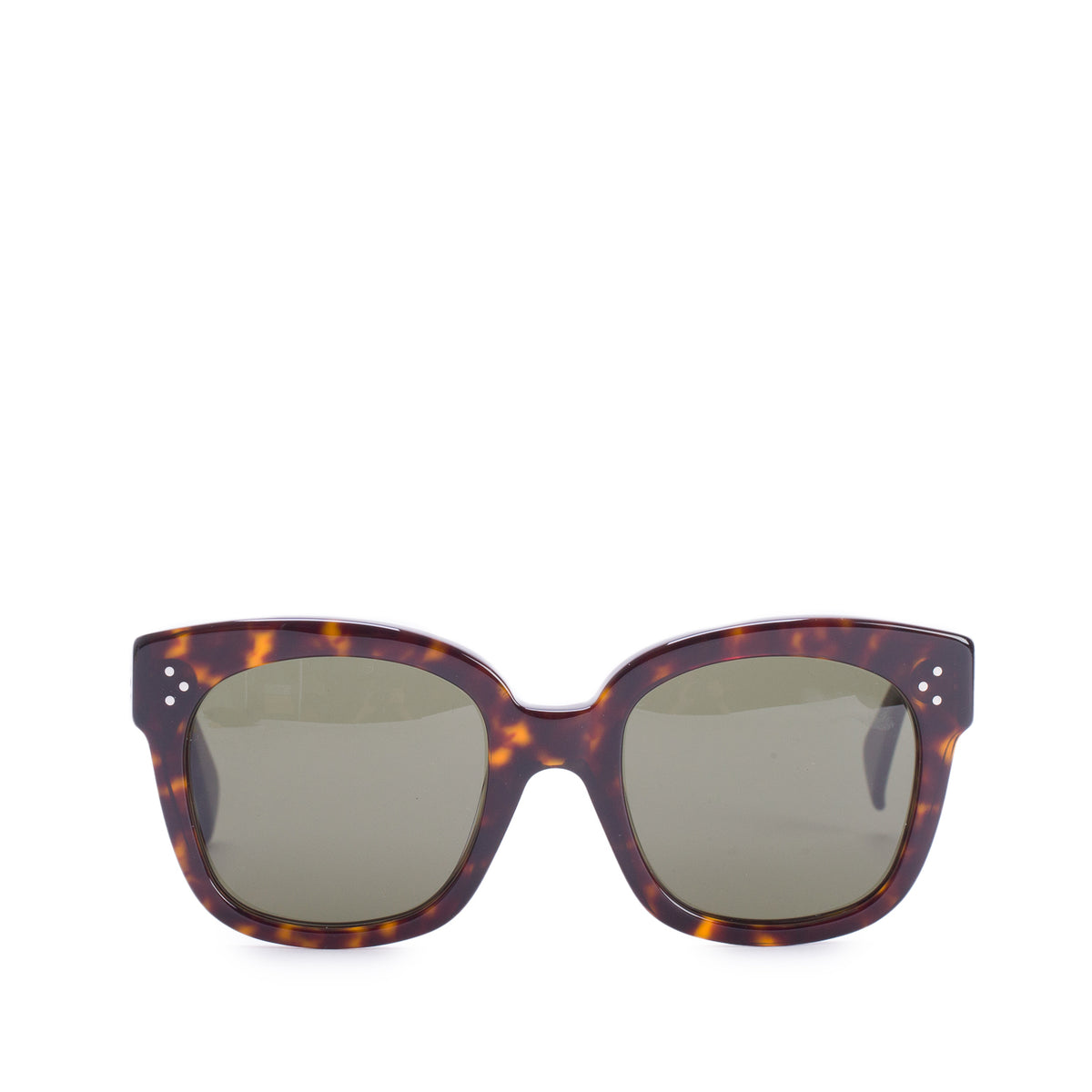 Celine CL41805/S Brown Havana Acetate Oversized Sunglasses w/ Case