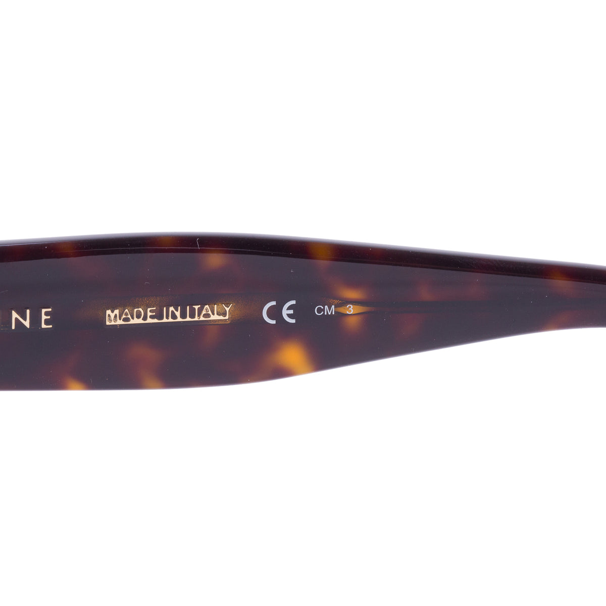 Celine CL41805/S Brown Havana Acetate Oversized Sunglasses w/ Case