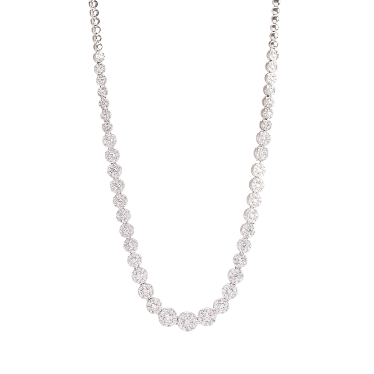 10kWhite Gold 4.61 tcw. Diamond Necklace