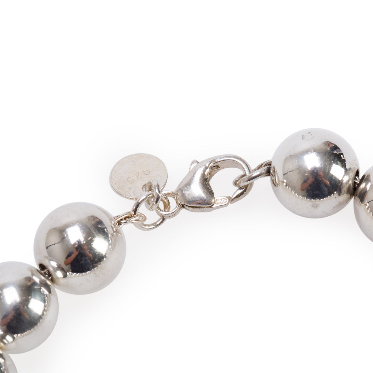 Tiffany & Co. Sterling Silver 10 MM HardWear Ball Bracelet
