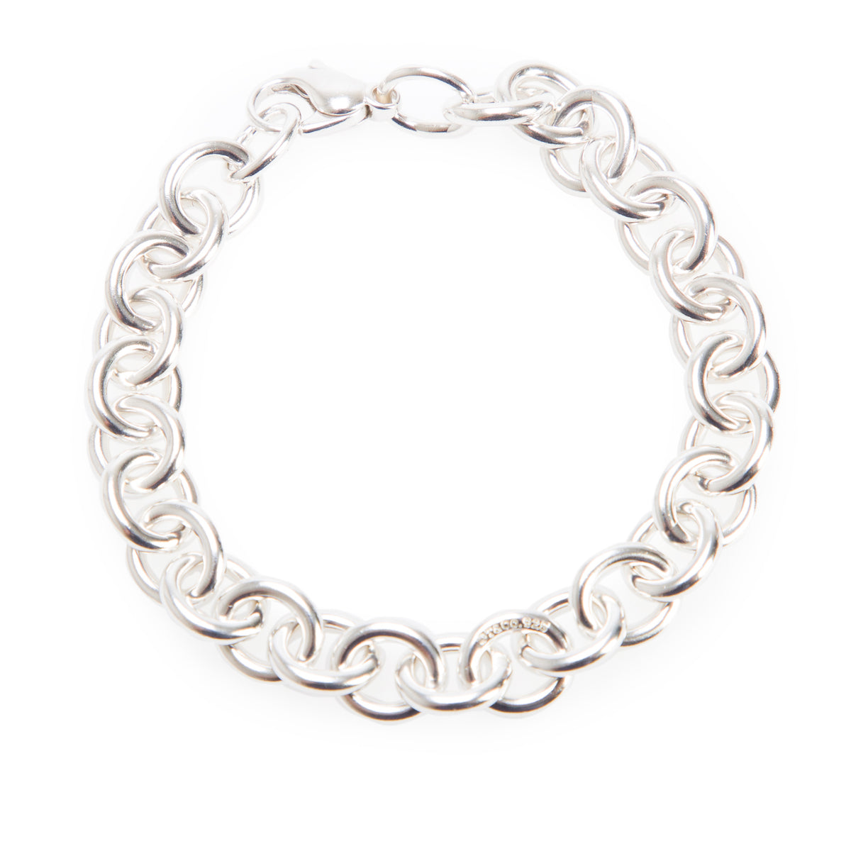 Tiffany & Co. Sterling Silver Medium Round Link Bracelet