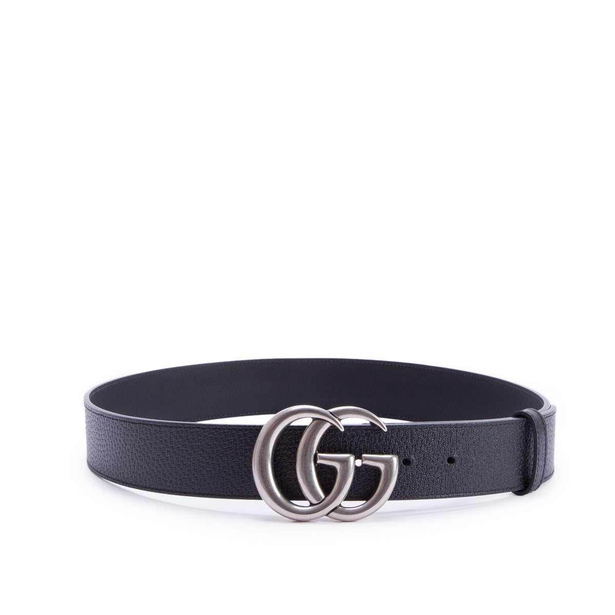 Gucci Black GG Marmont Wide Leather Belt 90 36