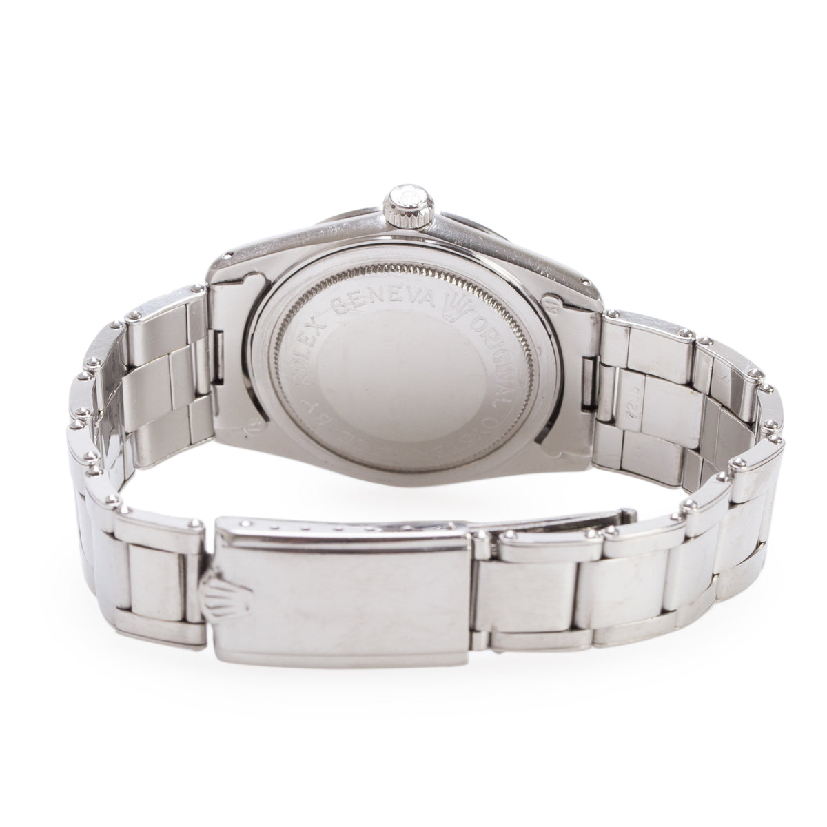 Tudor Vintage Stainless Steel Oyster Prince 34 MM Automatic Watch Silver Dial 7965