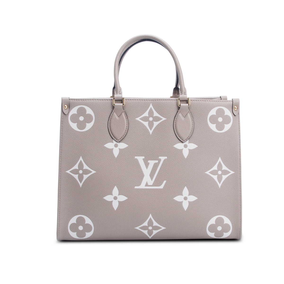 Louis Vuitton Beige Empreinte Monogram Giant OnTheGo MM Tote