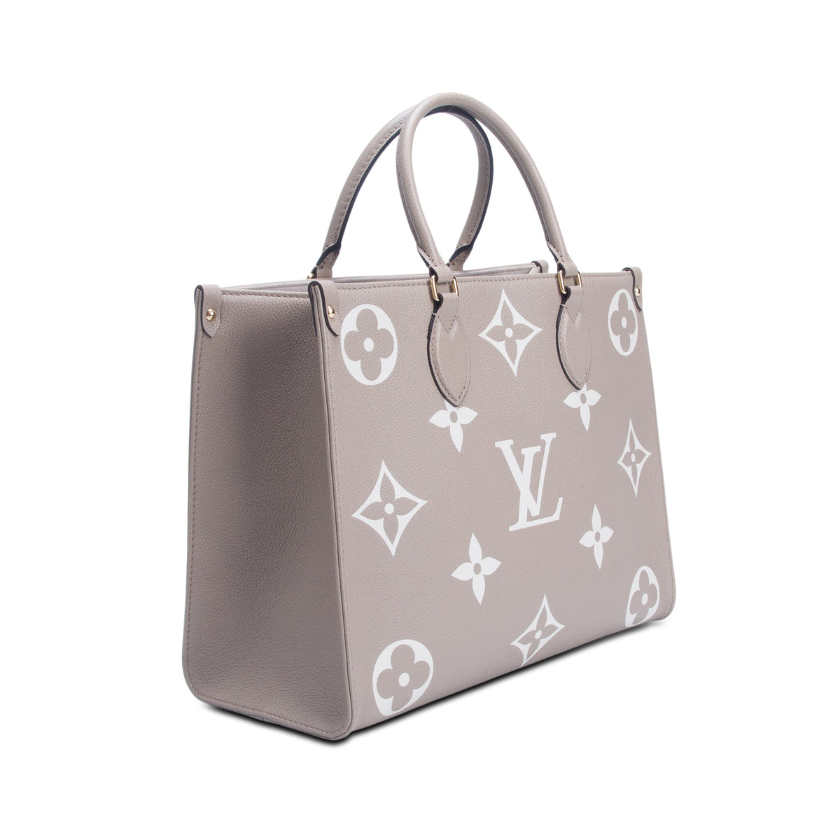 Louis Vuitton Beige Empreinte Monogram Giant OnTheGo MM Tote