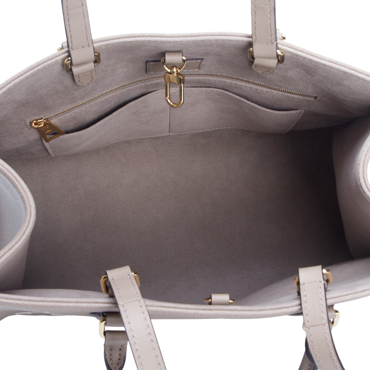Louis Vuitton Beige Empreinte Monogram Giant OnTheGo MM Tote