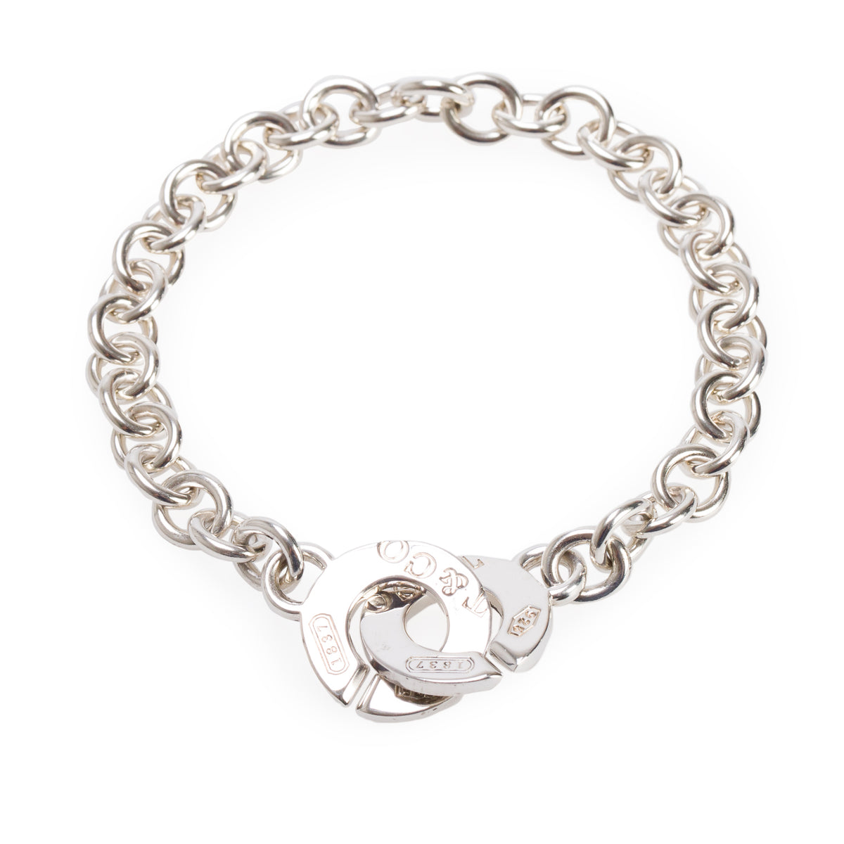 Tiffany & Co. Sterling Silver 1837 Interlocking Circles Bracelet