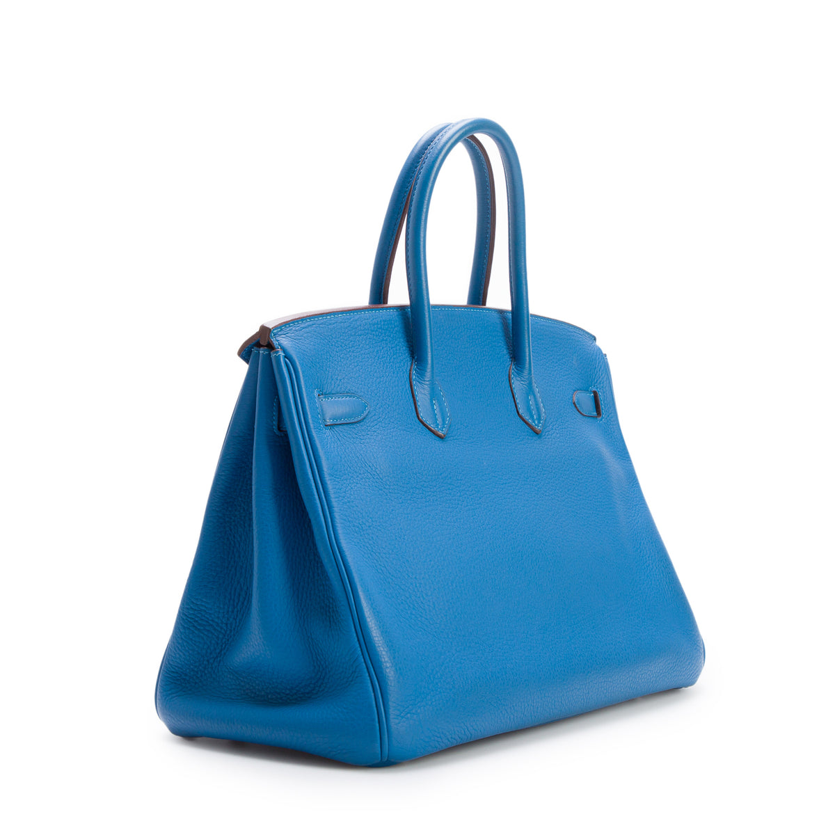 Hermes Bleu Taurillon Clemence Birkin 35