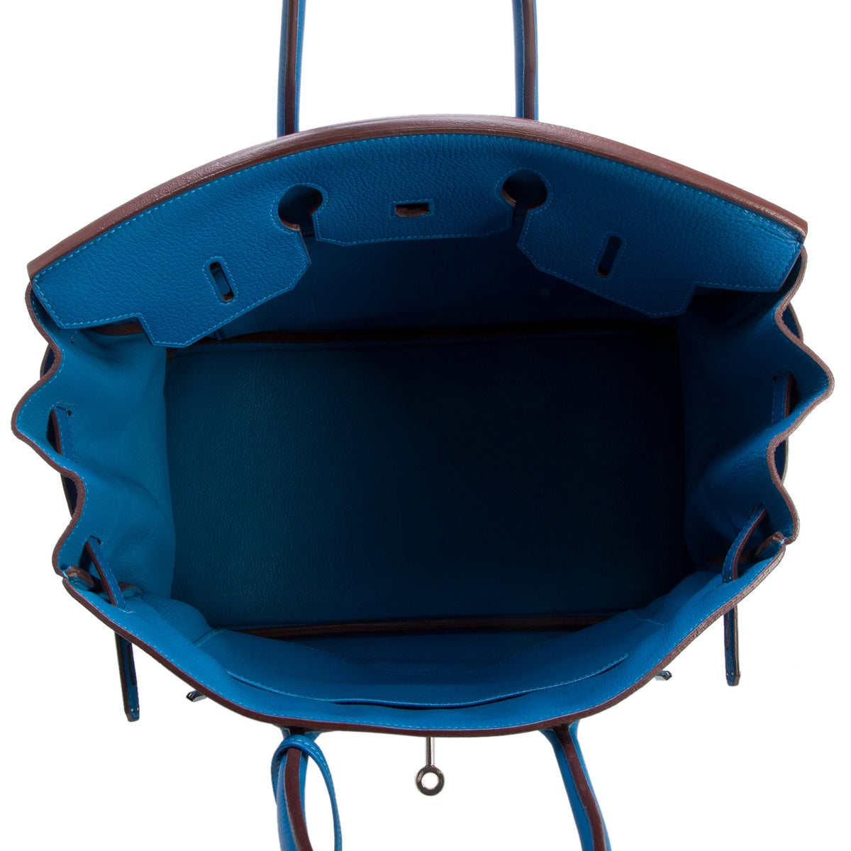 Hermes Bleu Taurillon Clemence Birkin 35