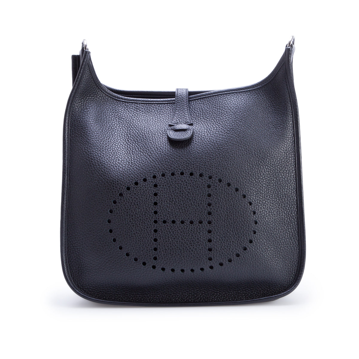 Hermes Noir Taurillon Clemence Evelyne III 29 Bag