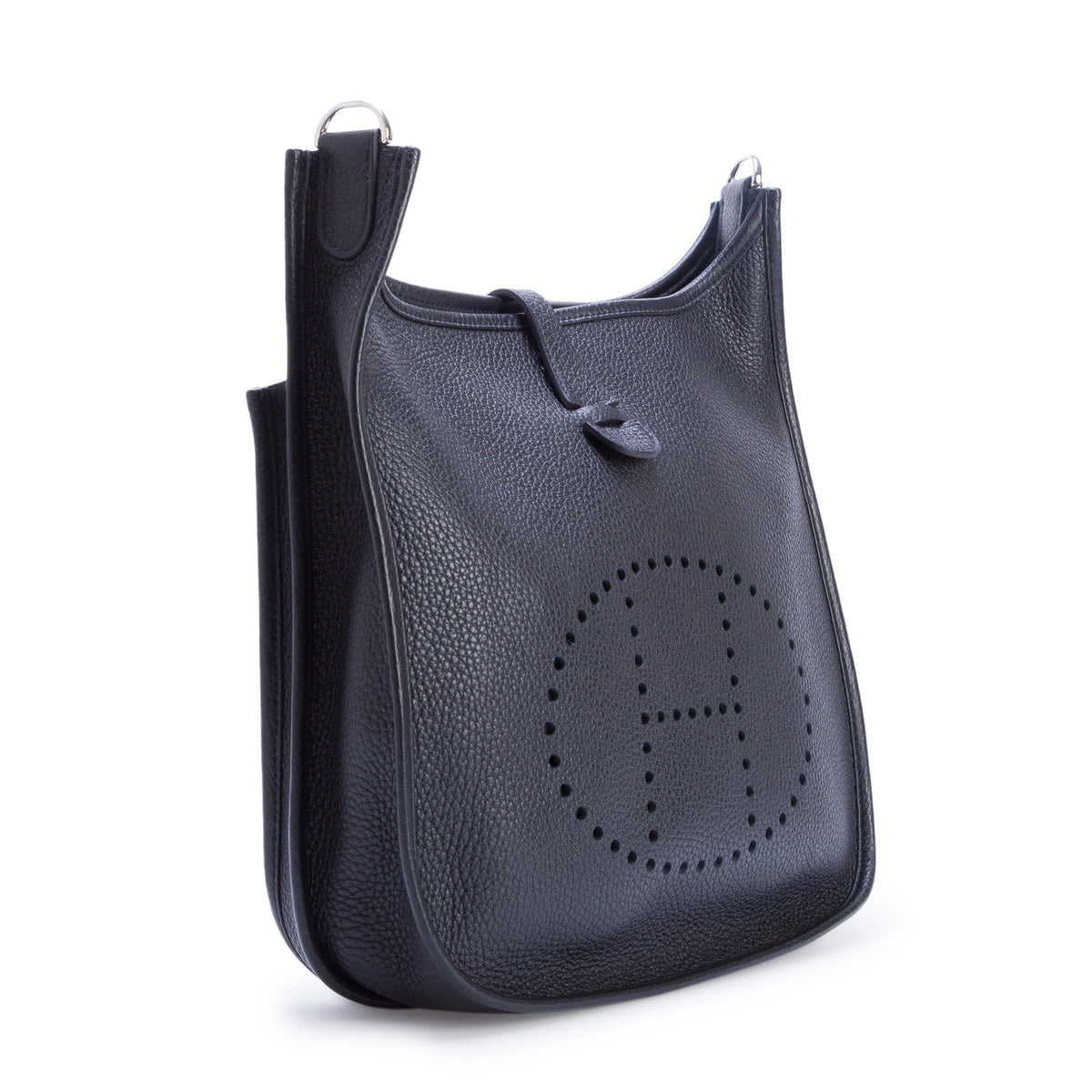 Hermes Noir Taurillon Clemence Evelyne III 29 Bag