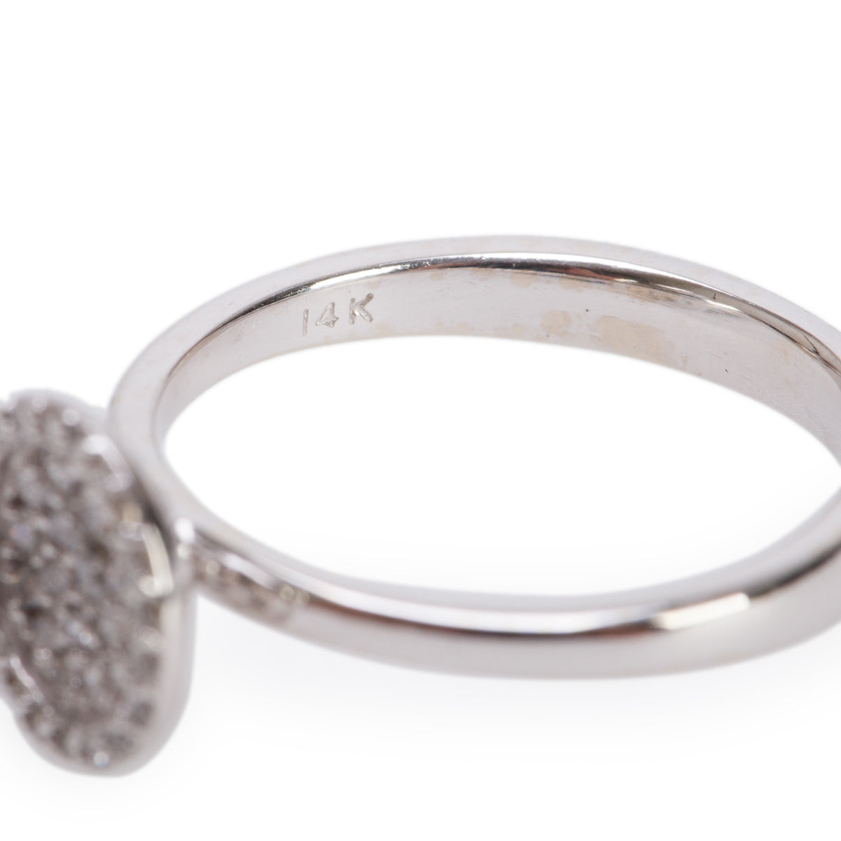 Effy 14k White Gold Cluster Diamond Ring, Size 6