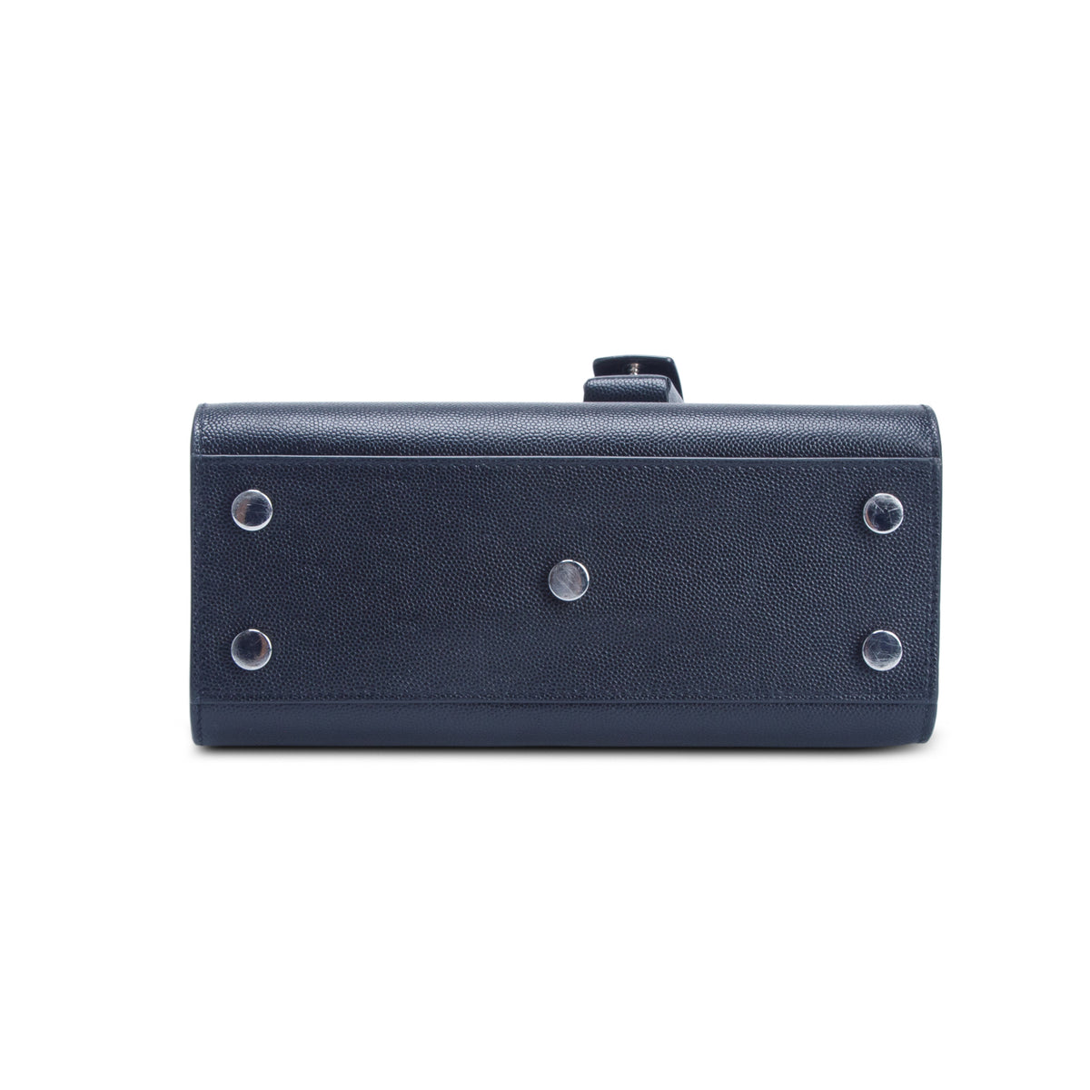 Saint Laurent 2020 Black Grained Calfskin Leather Nano Sac De Jour w/ Strap