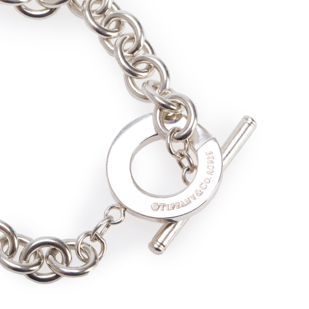 Tiffany & Co. Sterling Silver Oval Link Toggle Bracelet