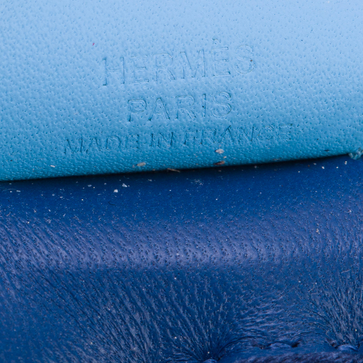 Hermes 2024 Bleu France/Celeste/Bleu Encre Lambskin Grigri Rodeo Pegase Horse Bag Charm PM
