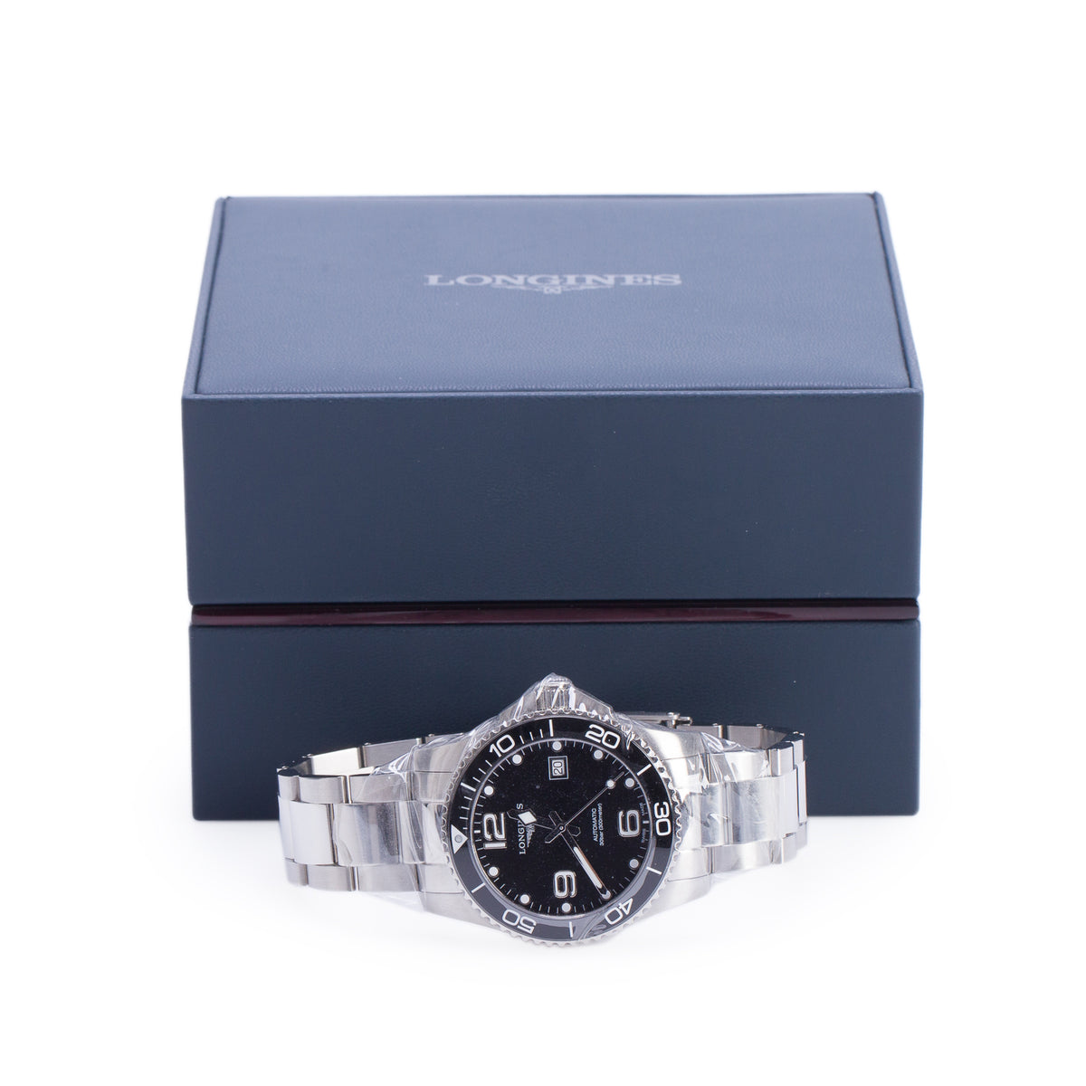 Longines 2026 Stainless Steel HydroConquest 41 MM Automatic Watch Sunray Black Dial w/ Box & Papers