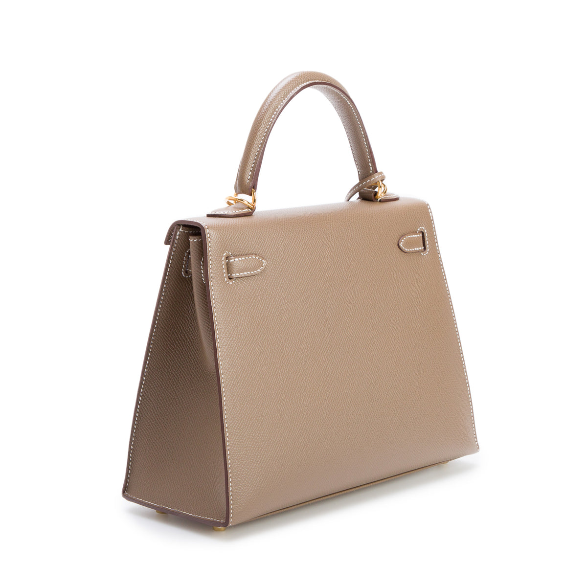 Hermes 2021 Etoupe Veau Epsom Kelly II Sellier 25 w/ Strap
