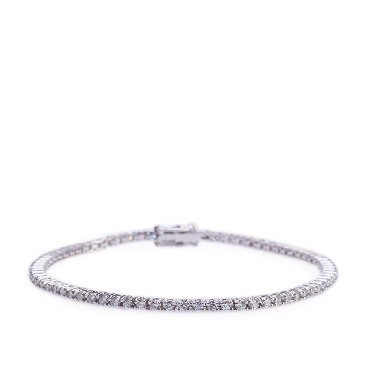 14k White Gold 1.90 tcw. Diamond Tennis Bracelet