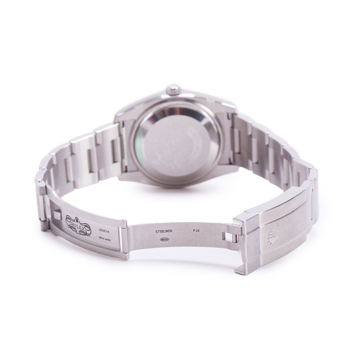 Rolex Stainless Steel Oyster Perpetual Air King 34 MM Automatic Watch Silver Dial 114200 w/ Box & Papers