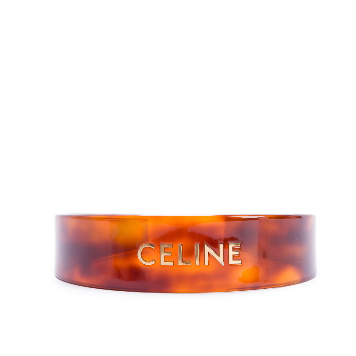 Celine Brown Havana Logo Headband w/ Box