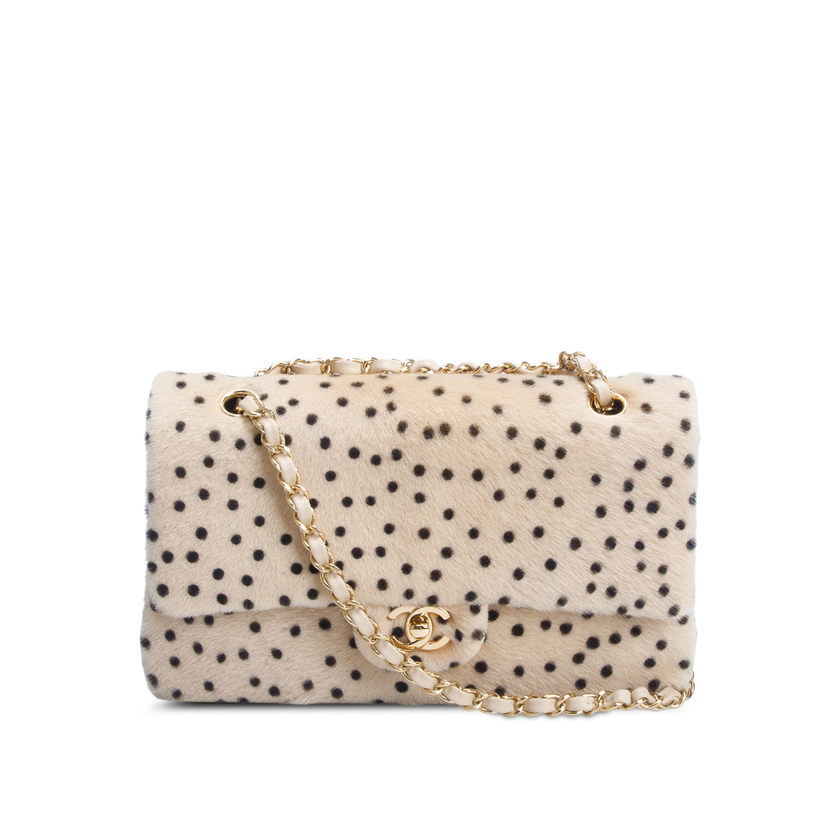 Chanel 2026 Pony Hair Cheetah Printed Creative Fabrics Flap w/ Box