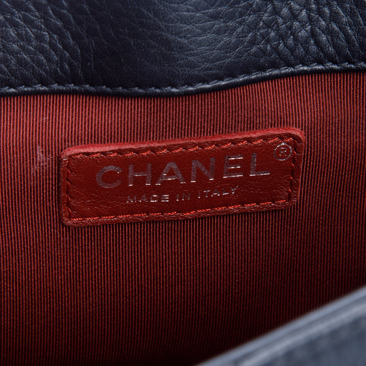 Chanel Black Grained Calfskin Archi Chic Flap