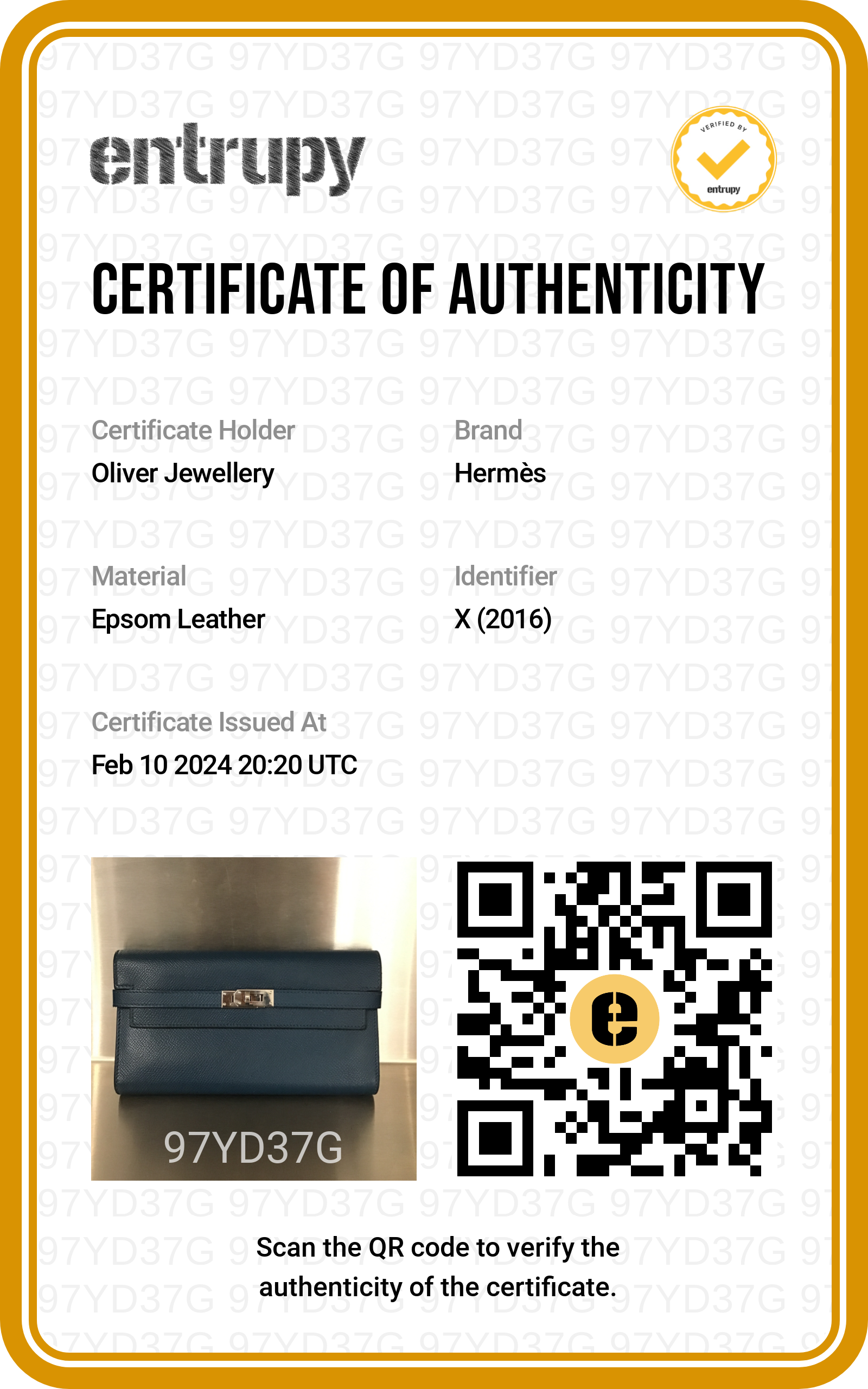 Hermes Malachite Epsom Leather Classic Kelly Longue Wallet