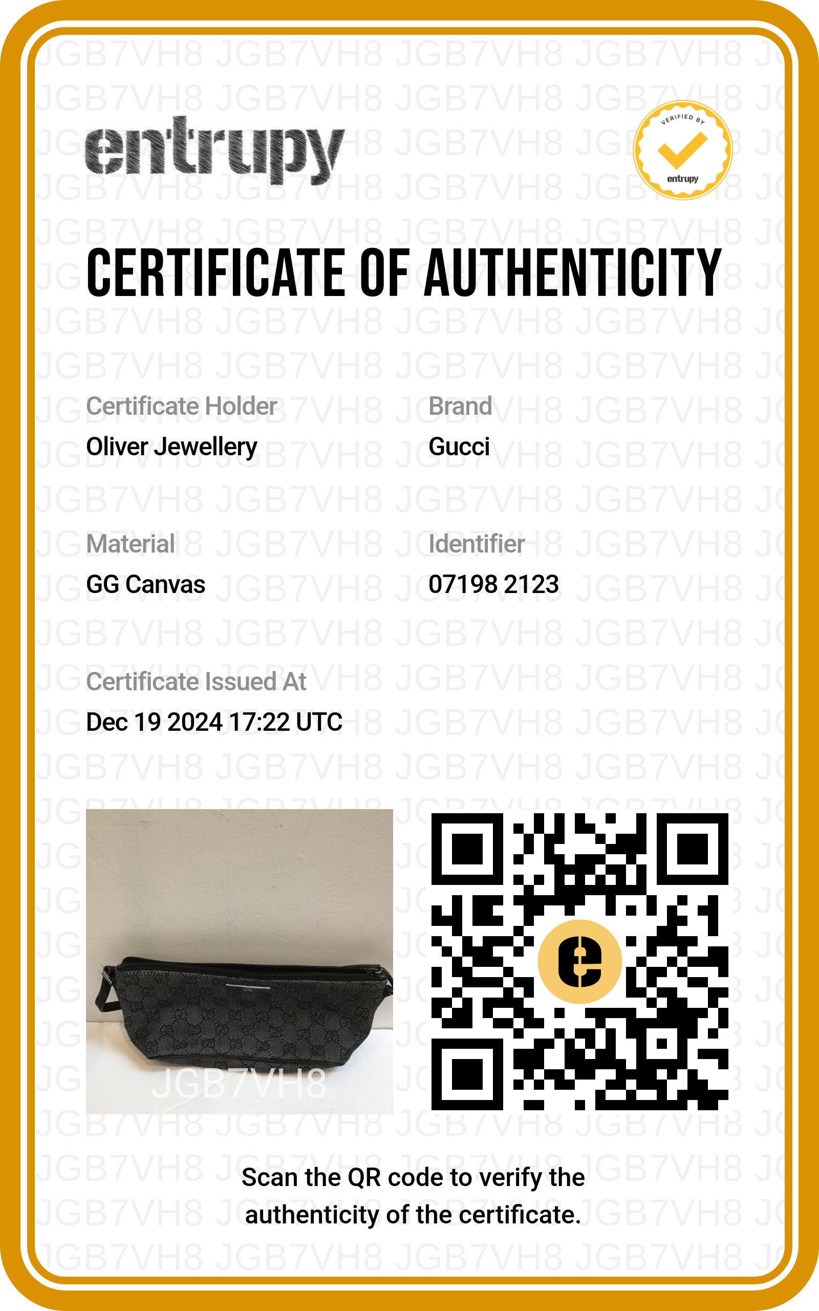 Gucci Grey GG Canvas Boat Pochette