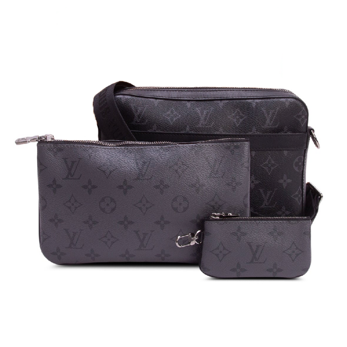Louis Vuitton 2025 Reverse Monogram Eclipse Trio Messenger Bag w/ Box & Receipt