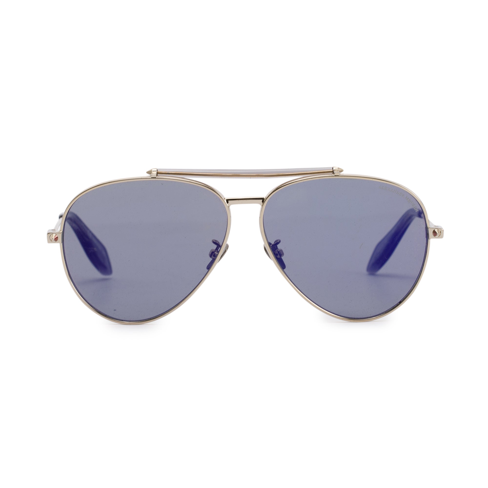 Alexander McQueen AM0057S Aviator Gradient Sunglasses w/ Case