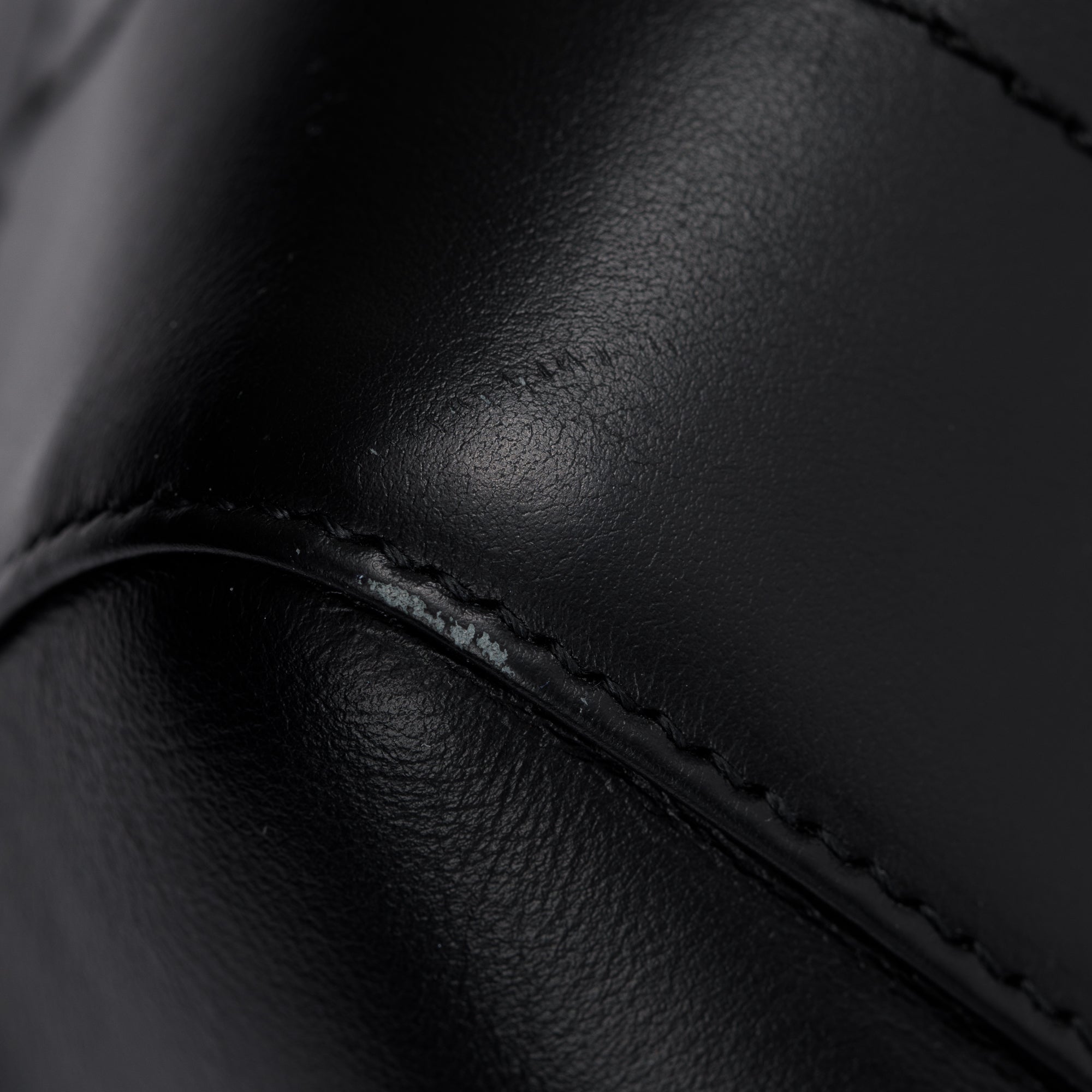 Alexander McQueen Black Calfskin Leather Signature Logo Shopper Tote