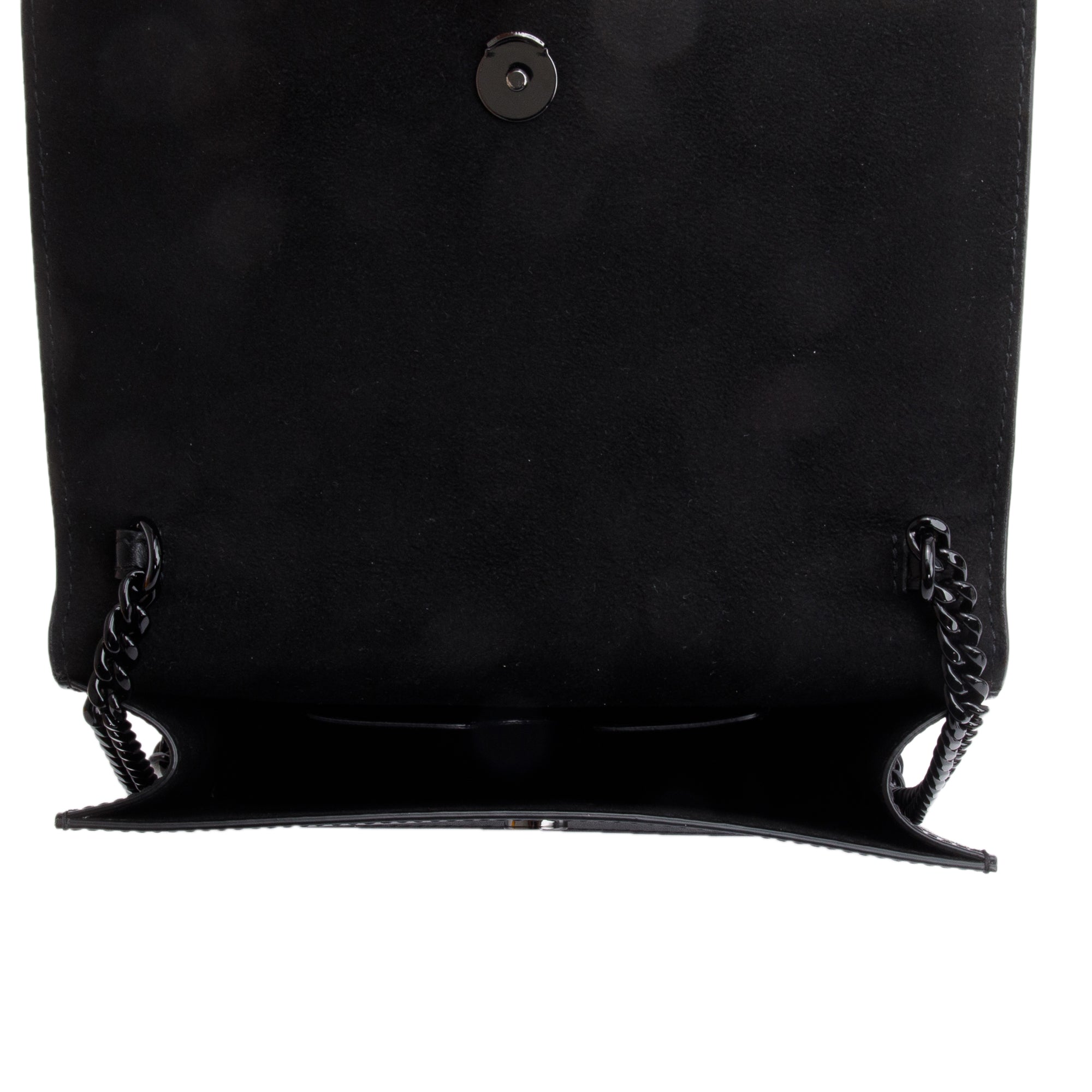 Alexander McQueen Black Calfskin Leather Small Skull Chain Bag