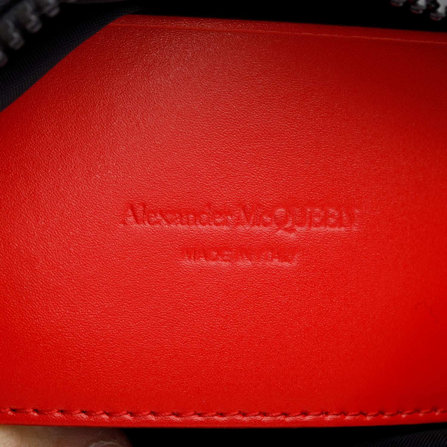 Alexander McQueen Black Nylon Logo Belt Bag