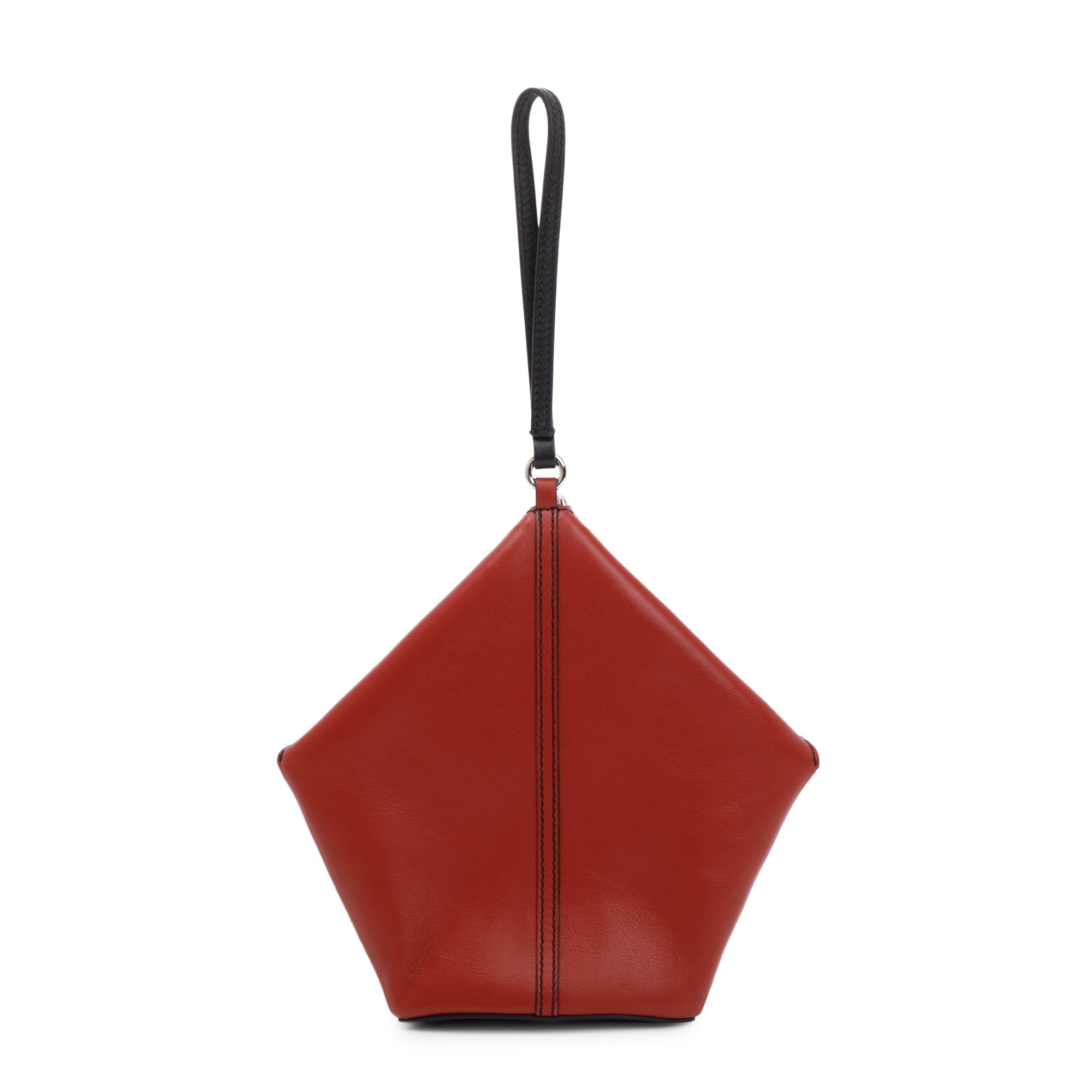 Alexander McQueen Black and Red Calfskin Leather Butterfly Bag