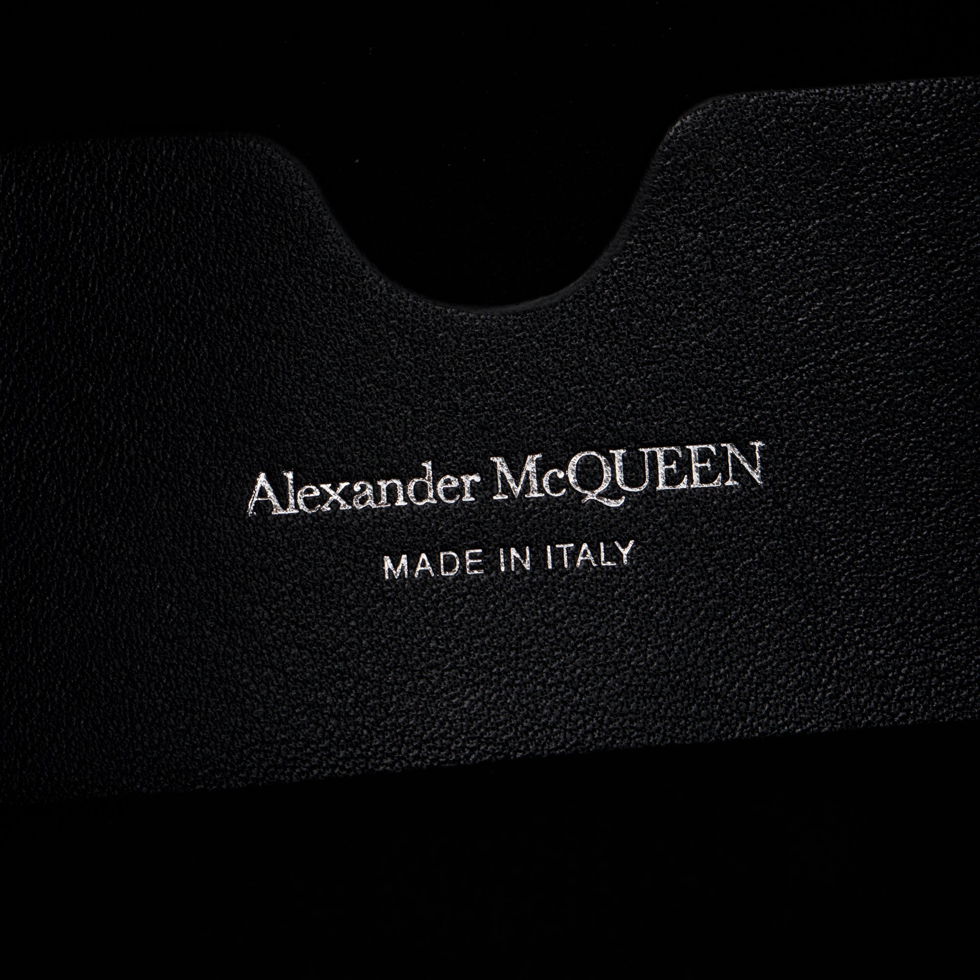 Alexander McQueen Black and Red Calfskin Leather Butterfly Bag