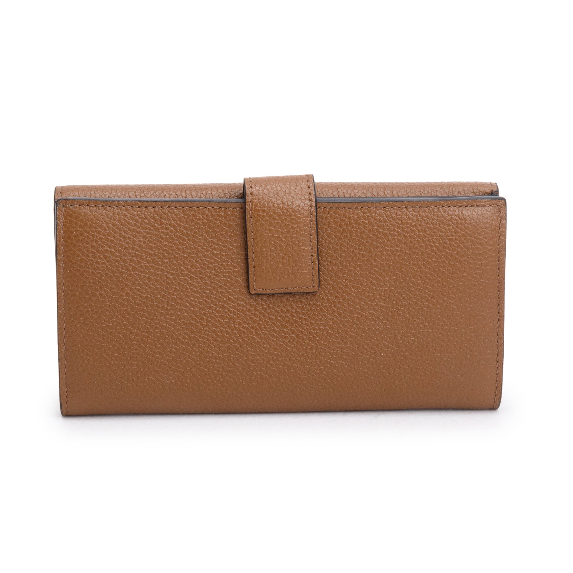 Alexander McQueen Brown Leather Skull Continental Wallet w/ Box