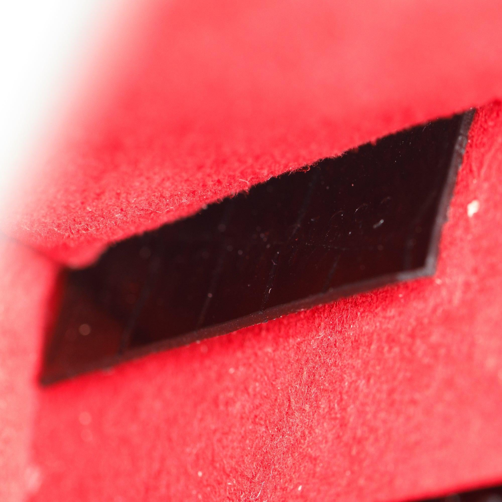 Alexander McQueen Croc Embossed Mini Jewelled Satchel