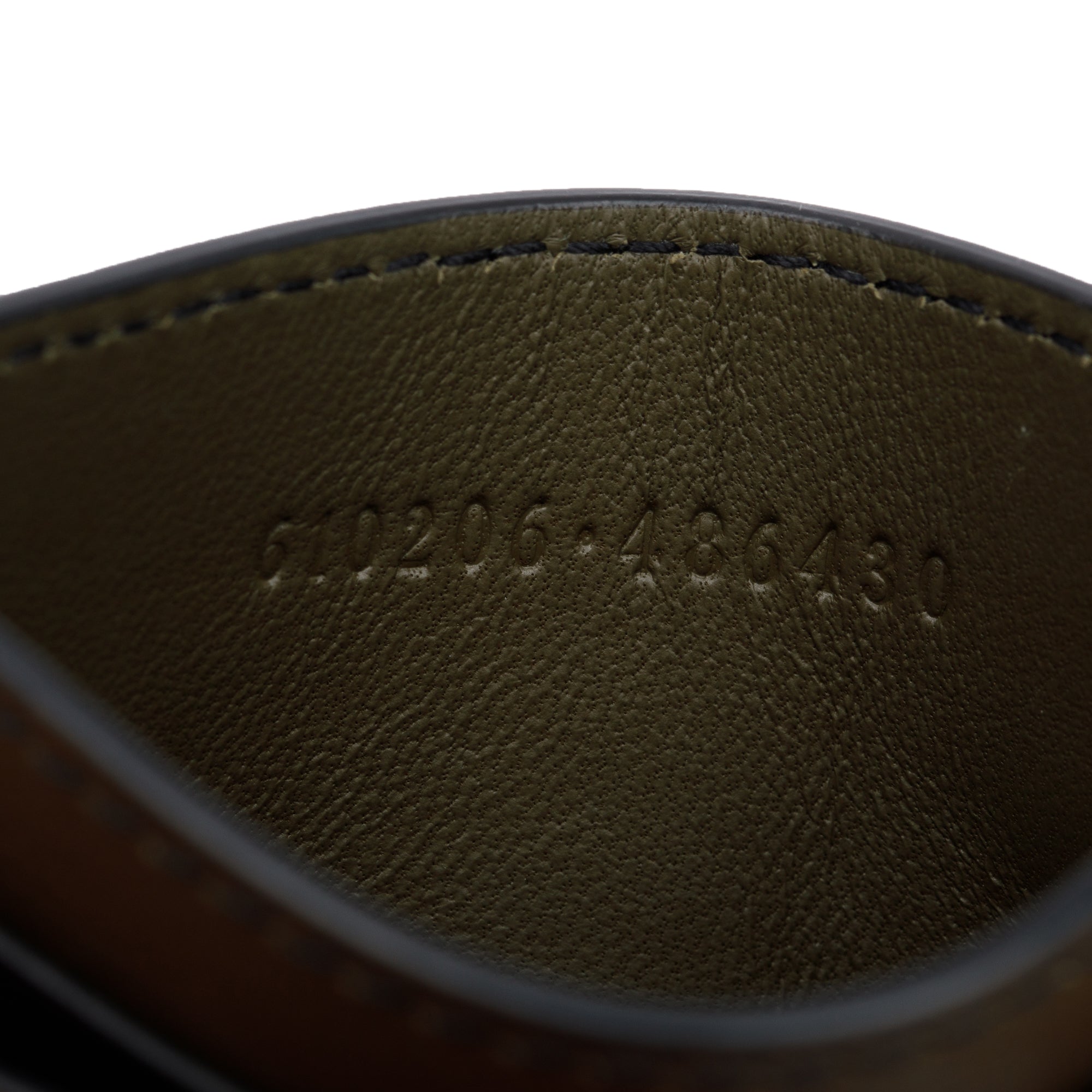 Alexander McQueen Green Leather Skull Card Holder