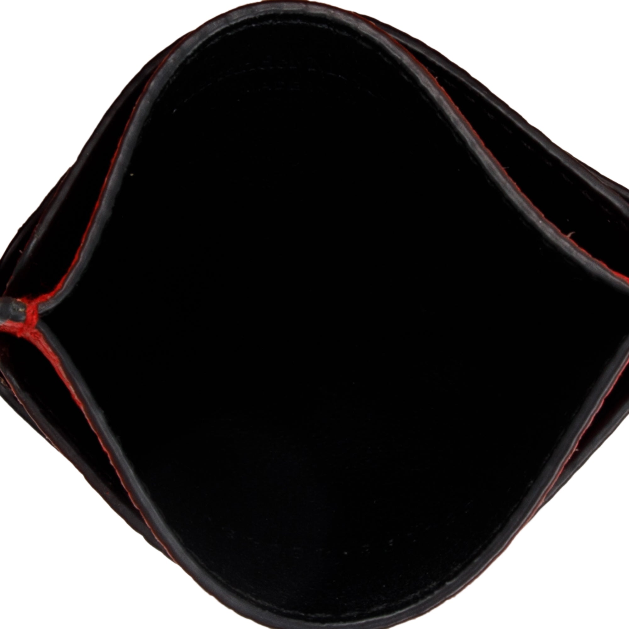 Alexander McQueen Red Leather Skull Card Holder