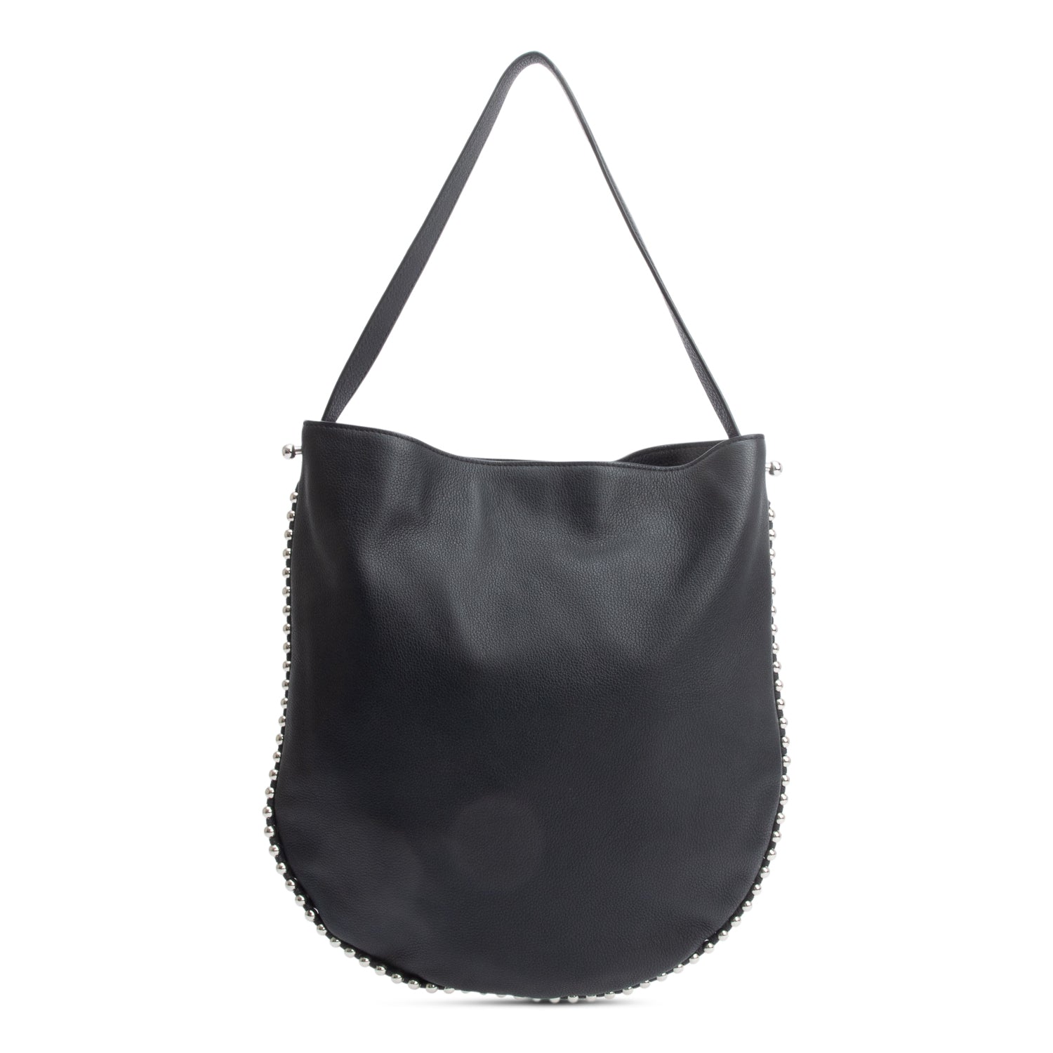 Alexander Wang Black Calfskin Leather Roxy Shoulder Bag w/ Pouch