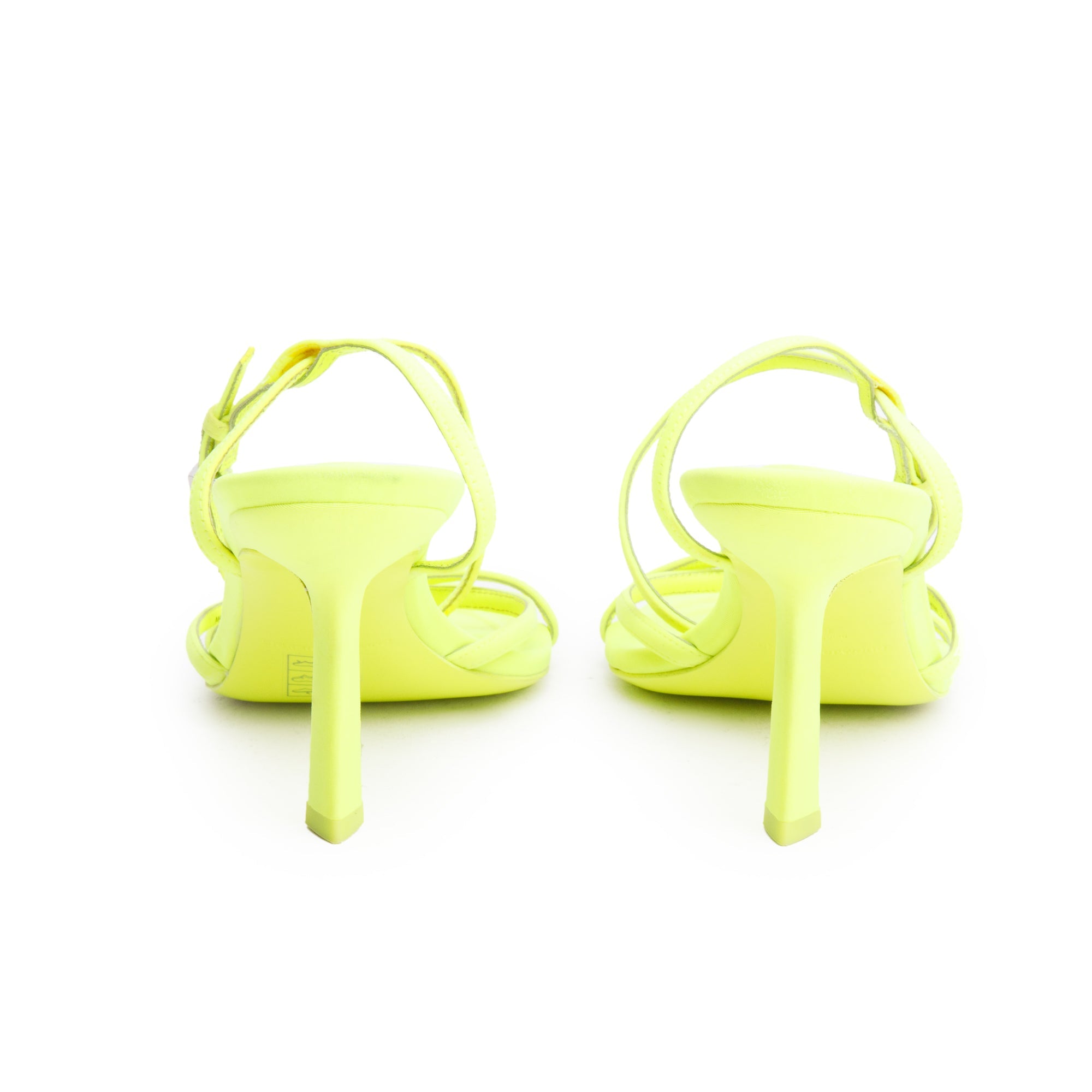 Alexander Wang Neon Green Fabric Dahlia T-Strap Sandals, Size 39 w/ Box