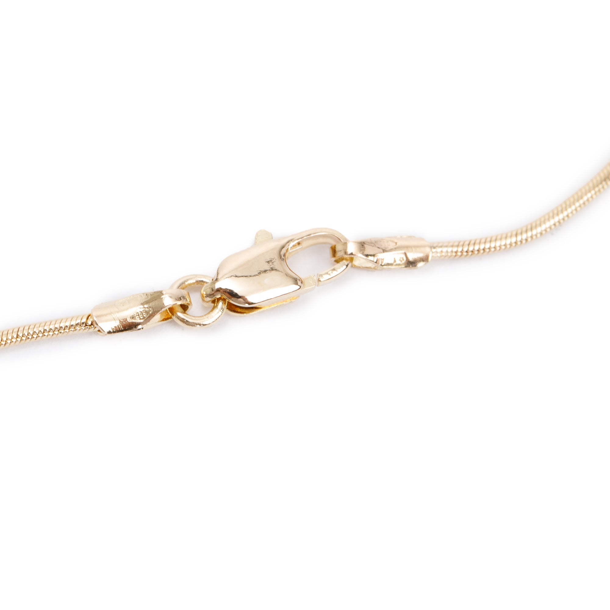 Antique 14k Yellow Gold Three Stone Diamond Drop Pendant Necklace