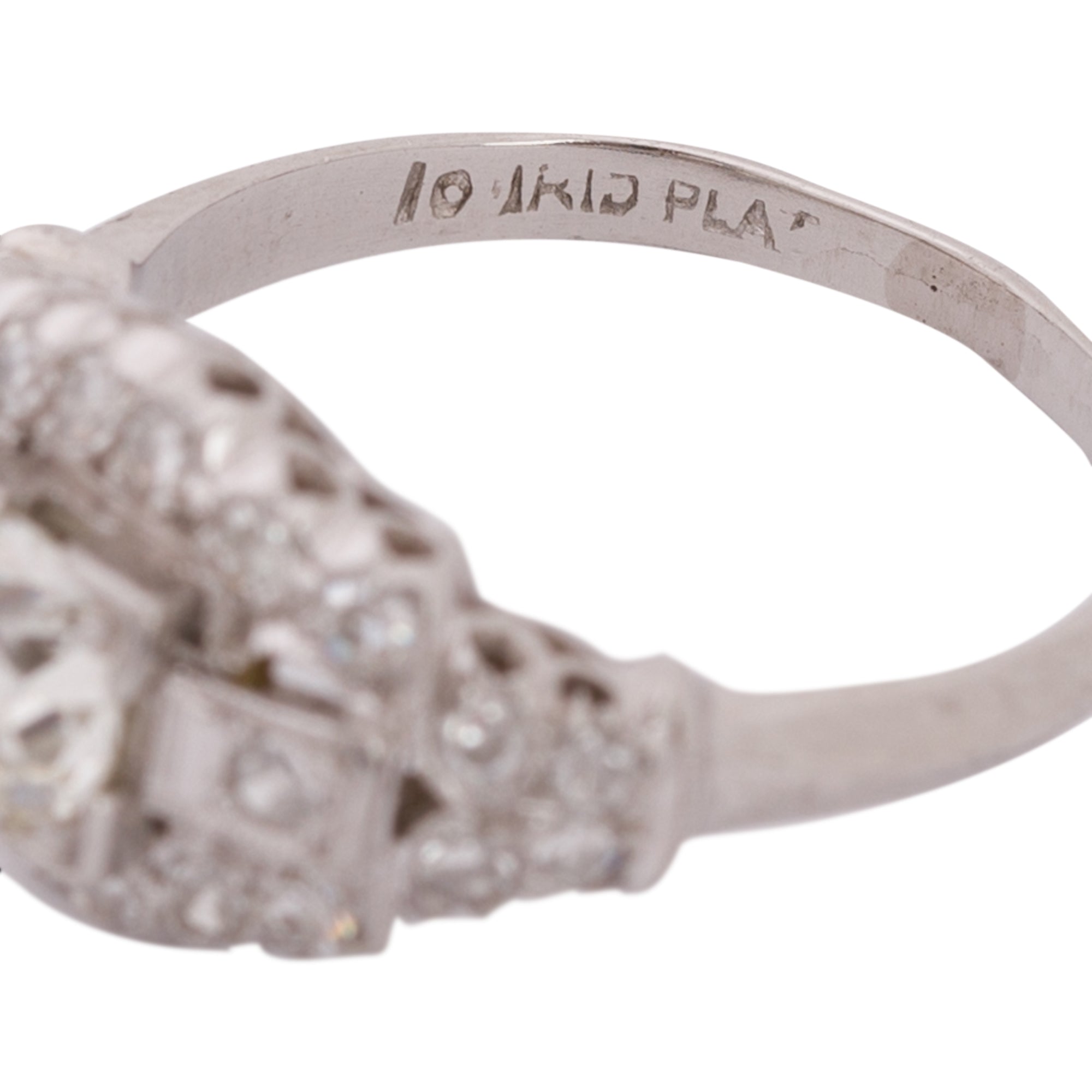 Antique Platinum Diamond Engagement Ring